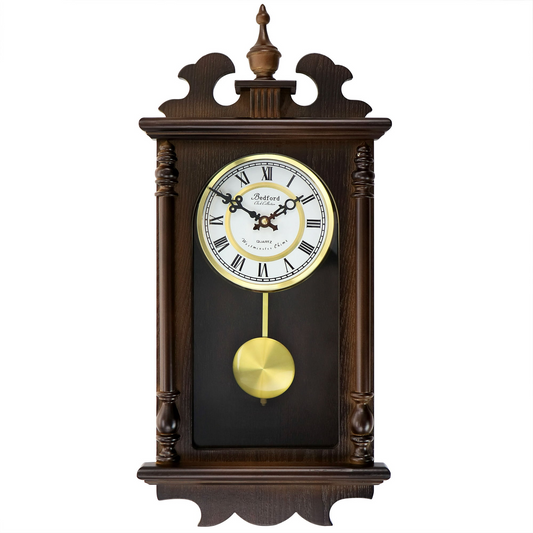 Bedford Clock Collection Leo 21 Inch Chestnut Brown Wood Chiming VintaDobaDealsexpress.shopBedford Clock Collection Leo 21 Inch Chestnut Brown Wood Chiming Vintage Pendulum Wall ClockSpecification
Brand:Bedford Clocks
Details
Bedford clock collection gives you the elegance and beauty of classic style with the modern reliable technology of today's