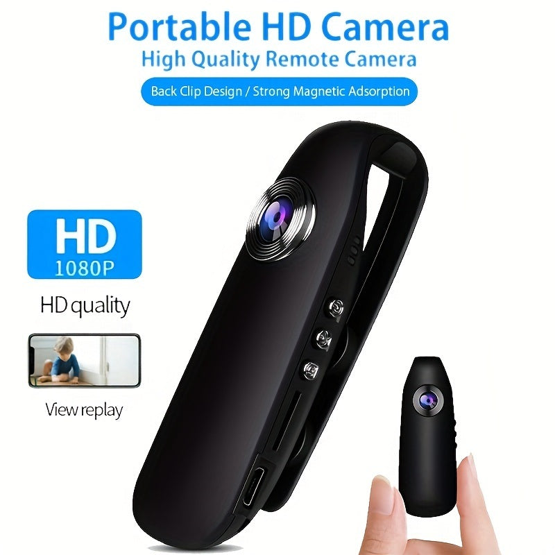 Small Body Cameras; 1080P Full HD Mini Camera Body Wear Camera; Bike Cameras Cycling Video Recorder; Portable Pocket Body Cams With Back Clip; Video & Audio Recording; Motion Activated