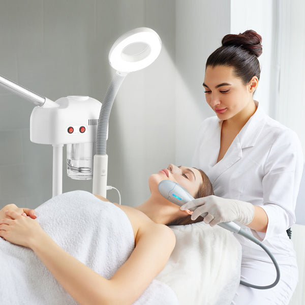 2 in 1 Facial Steamer with 3X Magnifying Lamp, Esthetician Steamer ProDobaDealsexpress.shop3X Magnifying Lamp, Esthetician Steamer Professional Aromatherapy Humidifier Face Spa Mist SteamDetails

 
Introductions:
The Facial Steamer is design for beauty salon or personal care use at home. Its sprayer has the function of ozone, so as to speed up skin n