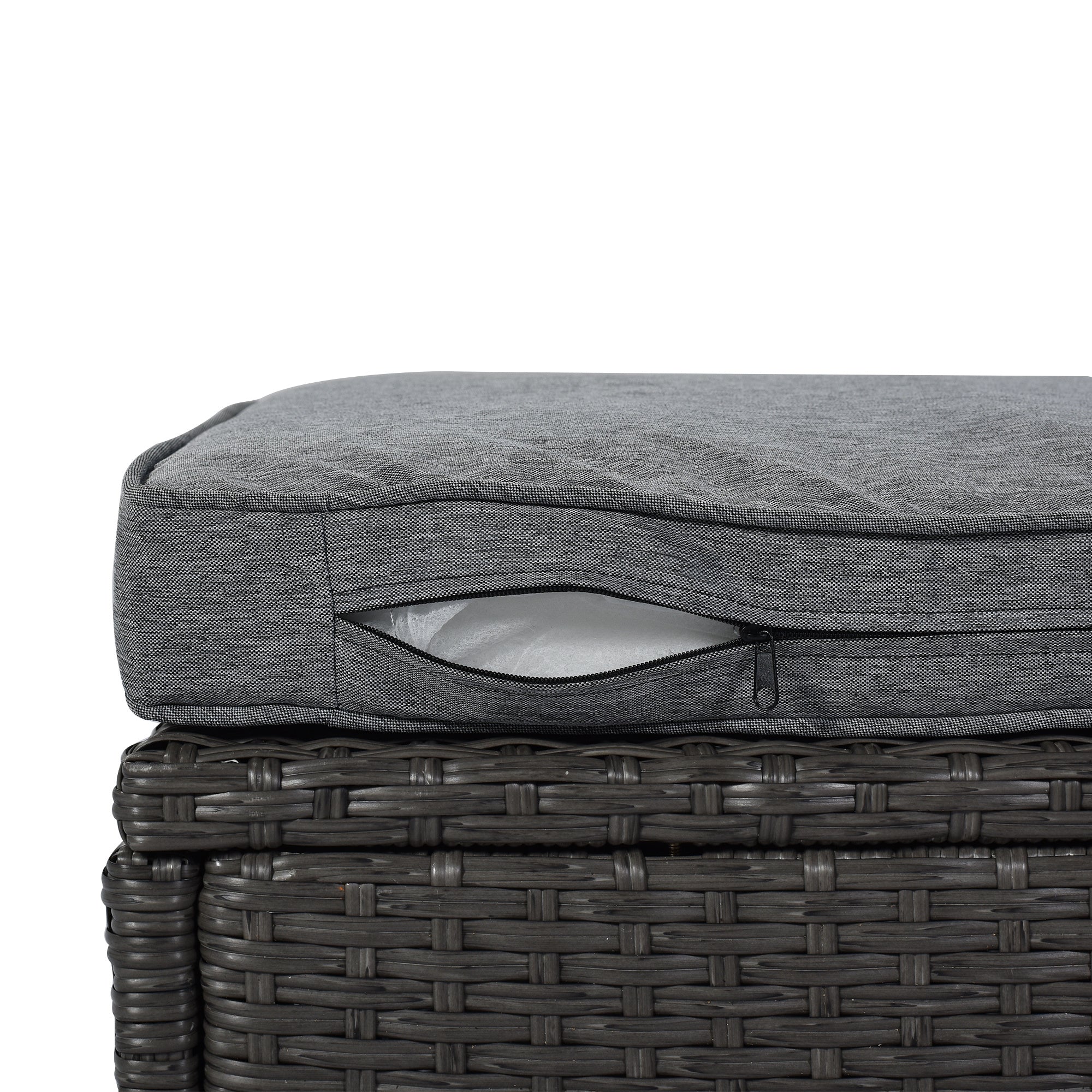 Outdoor Patio Rectangle Daybed with Retractable Canopy, Wicker FurnituDobaDealsexpress.shopRetractable Canopy, Wicker Furniture Sectional SeatingHighlights
This elegantly designed sectional sofa is perfect for the pool side, garden, patio or deck, offering the best in quality and comfort with tightly woven PE