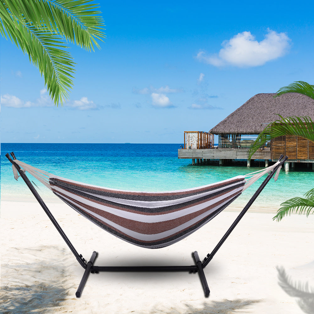 Free shipping  Hammock & Steel Frame Stand Swing Chair Home/Outdoor BaDobaDealsexpress.shopFree shipping Hammock & Steel Frame Stand Swing Chair Home/Outdoor Backyard Garden Camp Sleep YJHighlights
Easy to carry, safe and comfortable , Stretches for your full body length
Easy to hang and assembly
Durable and comfortable material makes it provide exce