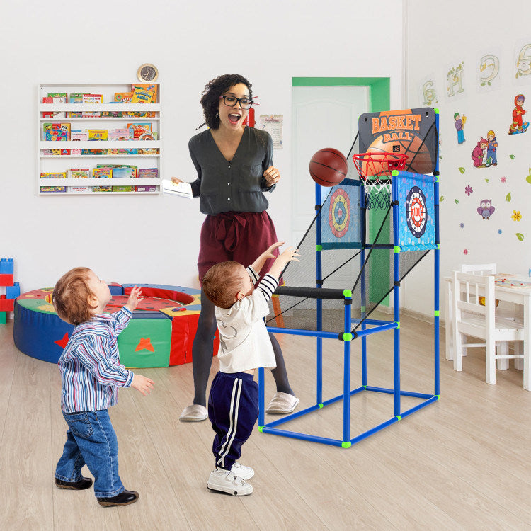 Kids Basketball Arcade Game with Electronic Scoreboard and Sound EffecDobaDealsexpress.shopKids Basketball Arcade GameHighlights
2-in-1 Game Provides More Fun: This basketball arcade game is also available for sticky balls game, and the package includes 2 high rebound basketballs, a
