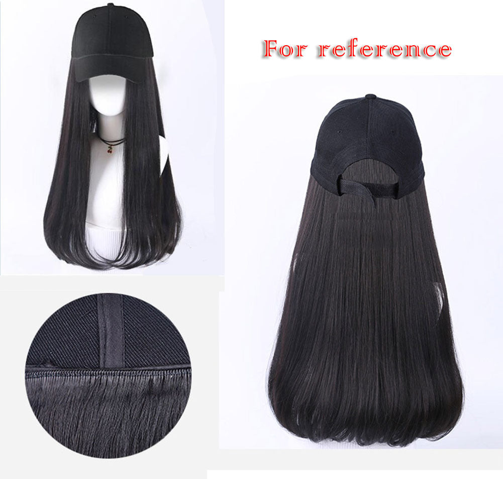 Womens Baseball Cap With Natural Black Long Hair Attached Synthetic HaDobaDealsexpress.shopNatural Black Long Hair Attached Synthetic Hair Extensions Wig CapHighlights
Hair Material: The hats with hair attached of the hair are made of high-quality synthetic fibers, This hats with hair not only can be used for a long time