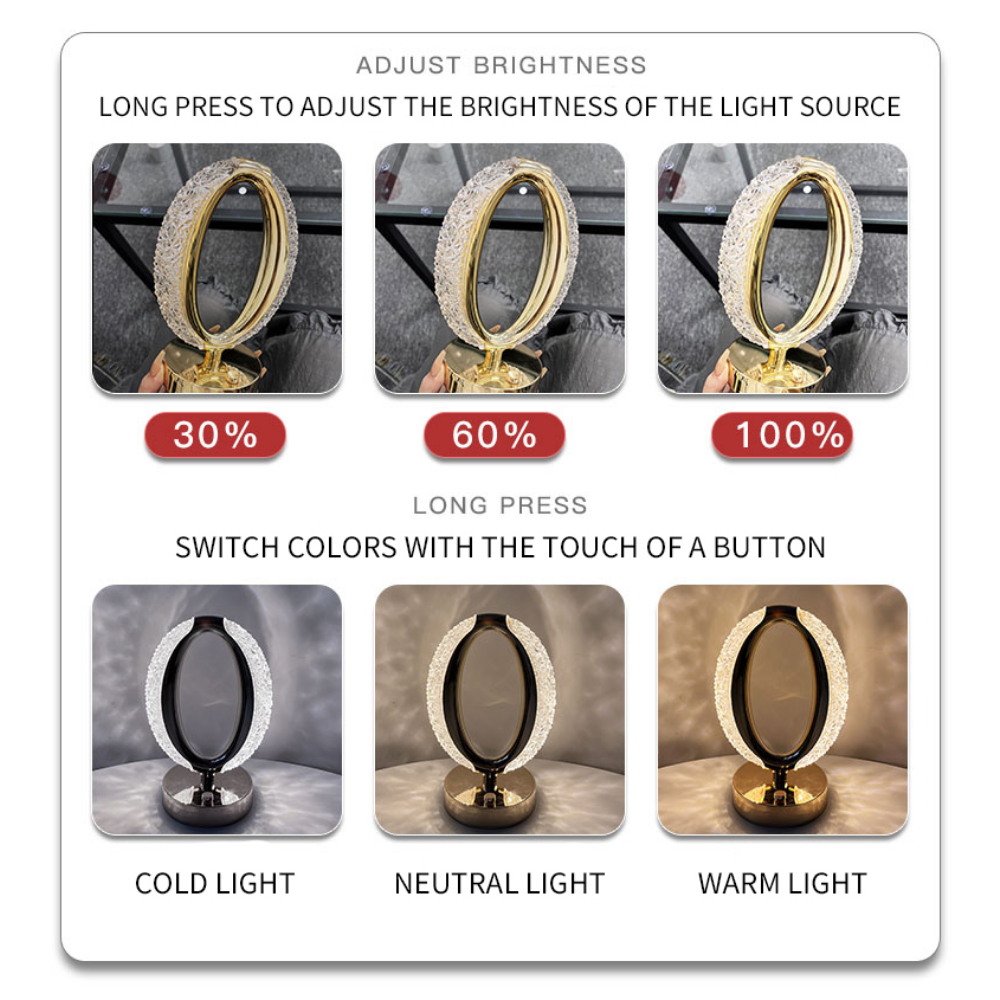 LED Desk Lamp Atmosphere Lamp Touching Control Bedside Lamp Night LighDobaDealsexpress.shopLED Desk Lamp Atmosphere Lamp Touching Control Bedside Lamp Night Light SuitableDetails
Features:Elegant Atmosphere Lights: High transmittance bedside lamps add elegant atmosphere to your home, also suitable for home and hotel decoration, such a