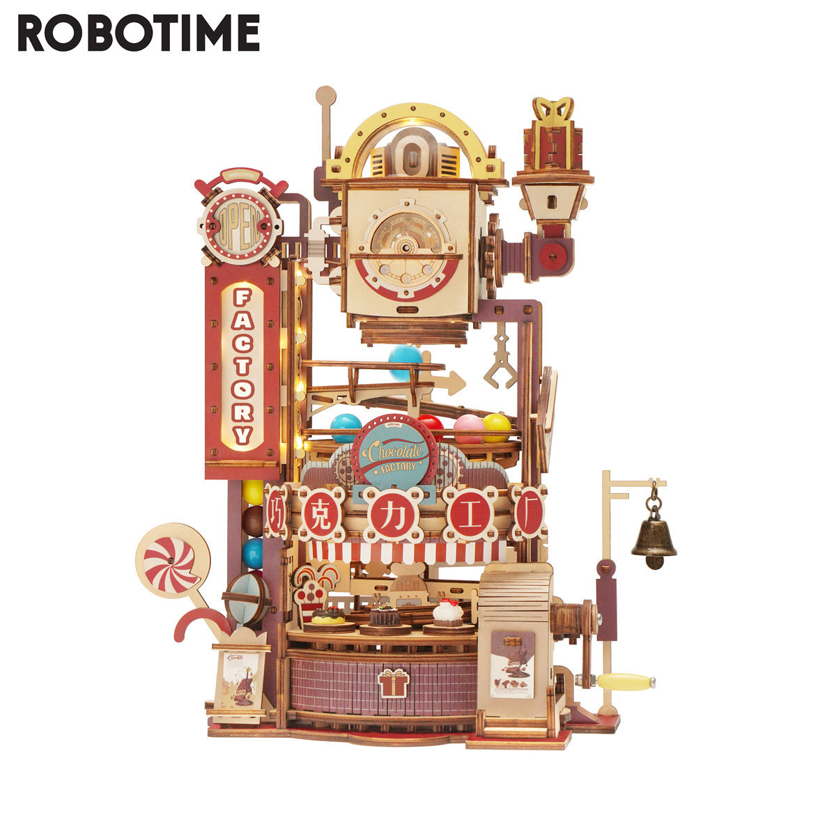 Robotime ROKR Marble Chocolate Factory 3D Wooden Puzzle Games AssemblyDobaDealsexpress.shopRobotime ROKR Marble Chocolate Factory 3D Wooden Puzzle Games Assembly Model Building ToysHighlights
Marble Chocolate Factory
Wood piece:420pcs;
Assembly time:about 7 hours.
Assemble size:255*170*310 mm
Package size:317*233*68.5mm
Specification
Brand:Robo