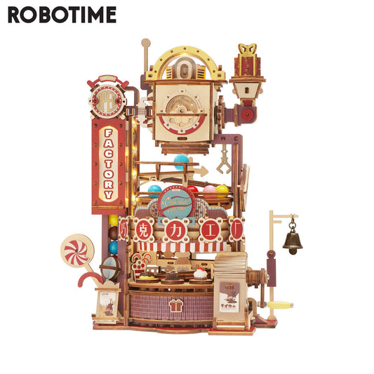 Robotime ROKR Marble Chocolate Factory 3D Wooden Puzzle Games AssemblyDobaDealsexpress.shopRobotime ROKR Marble Chocolate Factory 3D Wooden Puzzle Games Assembly Model Building ToysHighlights
Marble Chocolate Factory
Wood piece:420pcs;
Assembly time:about 7 hours.
Assemble size:255*170*310 mm
Package size:317*233*68.5mm
Specification
Brand:Robo