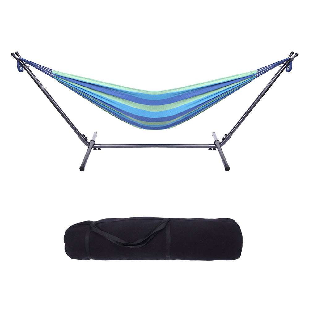 Free shipping  Hammock & Steel Frame Stand Swing Chair Home/Outdoor BaDobaDealsexpress.shopFree shipping Hammock & Steel Frame Stand Swing Chair Home/Outdoor Backyard Garden Camp Sleep YJHighlights
With a hammock, a hammock stand and a handbag included , Compact, lightweight and portable for easy carrying and storage
Could bear up to 135Kg weight to 