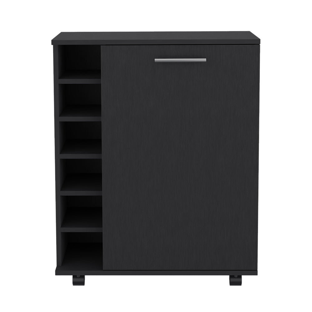 Bar Cart Cisco, Living Room, BlackDobaDealsexpress.shopBar Cart Cisco, Living Room, BlackSpecification
Main Color:Black
Filler:Particle Board
Main Material:Engineered Wood
Details
Product Features:
Integrated Bottle Storage: Dedicated built-in rack accom