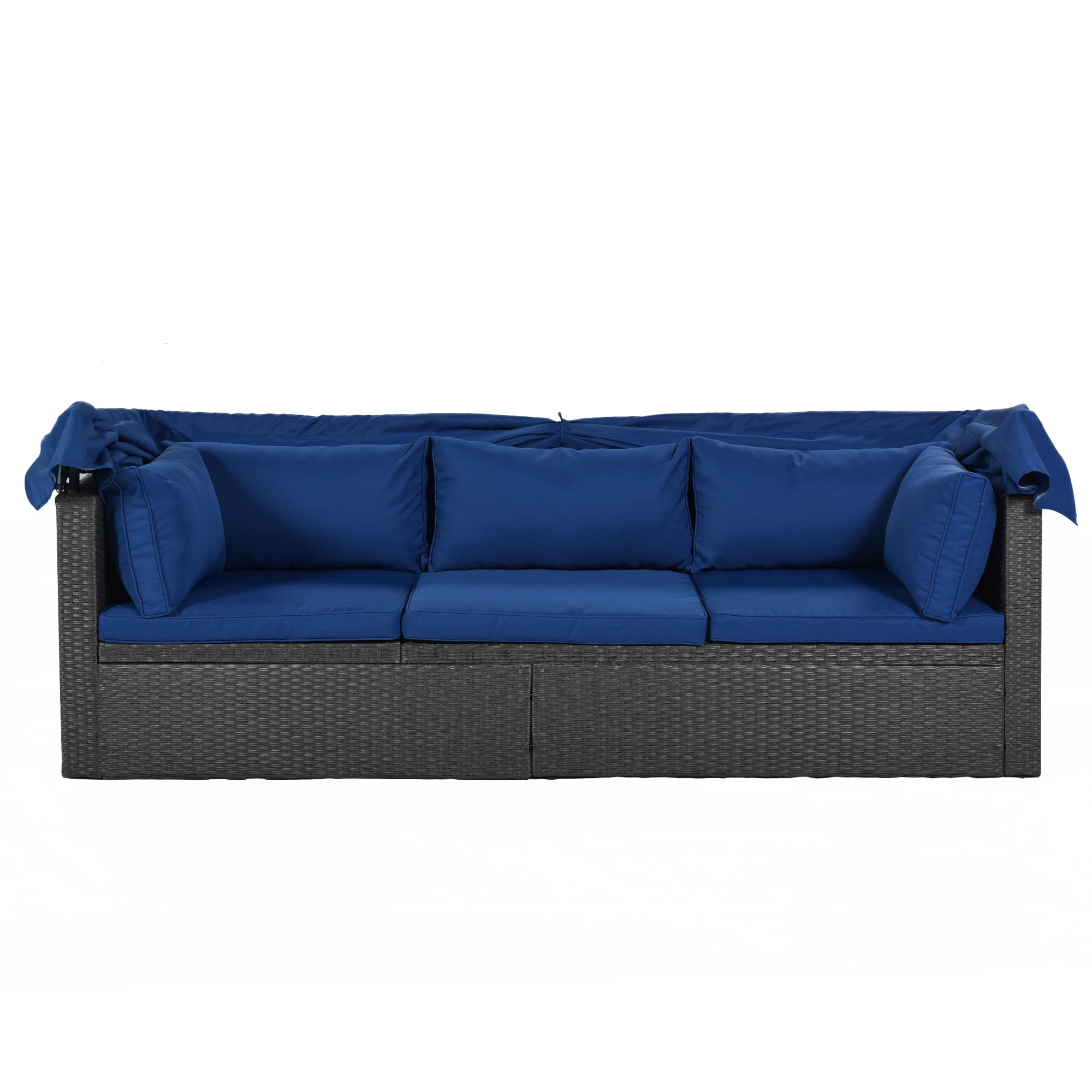 Outdoor Patio Rectangle Daybed with Retractable Canopy, Wicker FurnituDobaDealsexpress.shopRetractable Canopy, Wicker Furniture Sectional SeatingHighlights
This elegantly designed sectional sofa is perfect for the pool side, garden, patio or deck, offering the best in quality and comfort with tightly woven PE