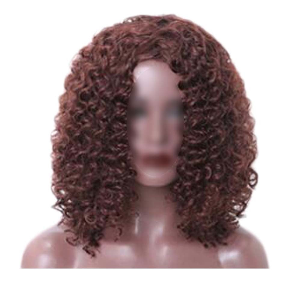 Dark Brown Afro Hair Wig Short Curly with Bangs Fluffy Wigs Synthetic DobaDealsexpress.shopDark Brown Afro Hair Wig Short CurlyHighlights
Hair Wig length: approx 40cm15.7 inches. Package included: 1x full hair wig.
The hair ornaments are not included. There might be a little bit color differ