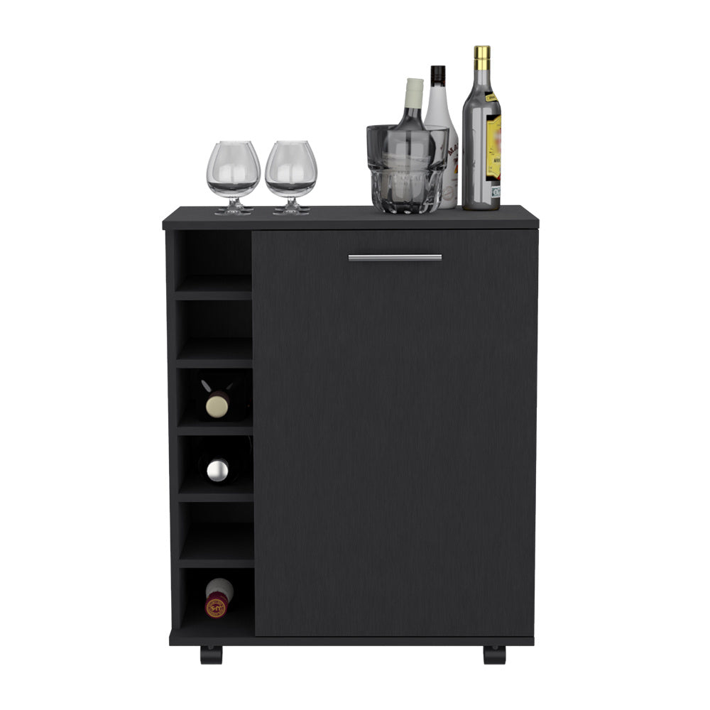 Bar Cart Cisco, Living Room, BlackDobaDealsexpress.shopBar Cart Cisco, Living Room, BlackSpecification
Main Color:Black
Filler:Particle Board
Main Material:Engineered Wood
Details
Product Features:
Integrated Bottle Storage: Dedicated built-in rack accom