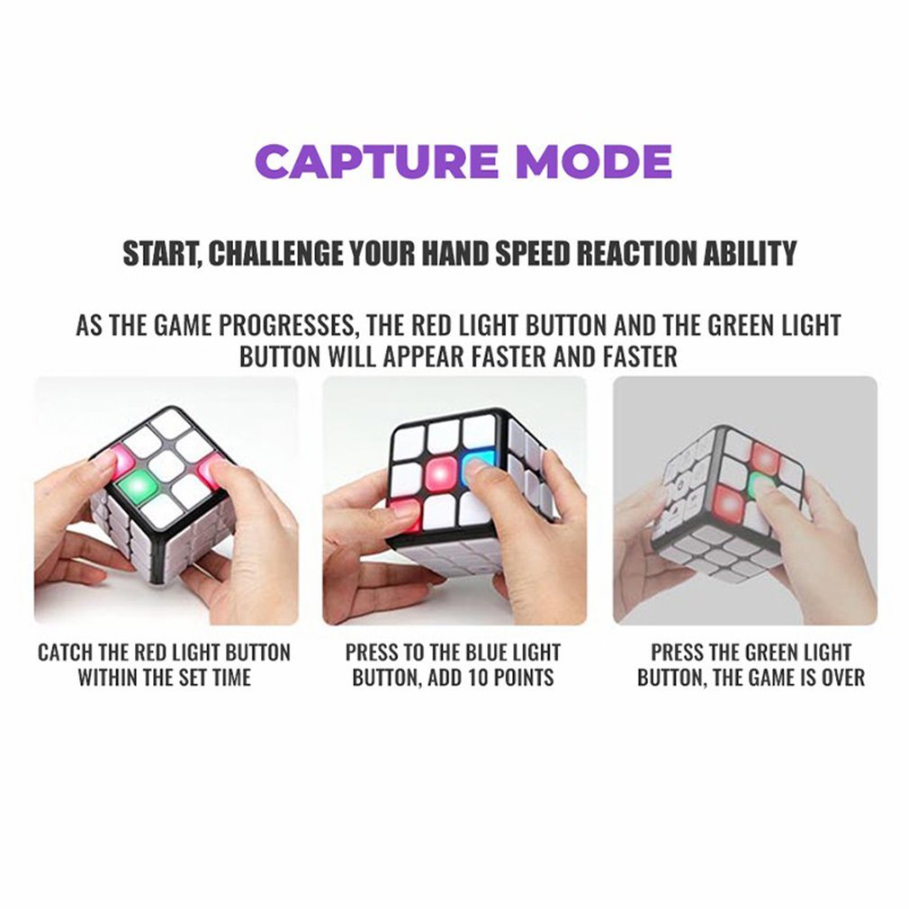 Smart Voice Cube 3X3 Magic Electronic Flashing Cube Kid Intelligence DDobaDealsexpress.shopSmart Voice Cube 3X3 Magic Electronic Flashing Cube Kid Intelligence Develop Toys Magnetic Memory Brain Game Modes Fun GiftDetails
Description:Material: Plastic/PlasticFunction: flash; music/voiceProduct category: Electric CubeSpecification: 7.5*7.5*7.5cmPacking method: color boxSpecific