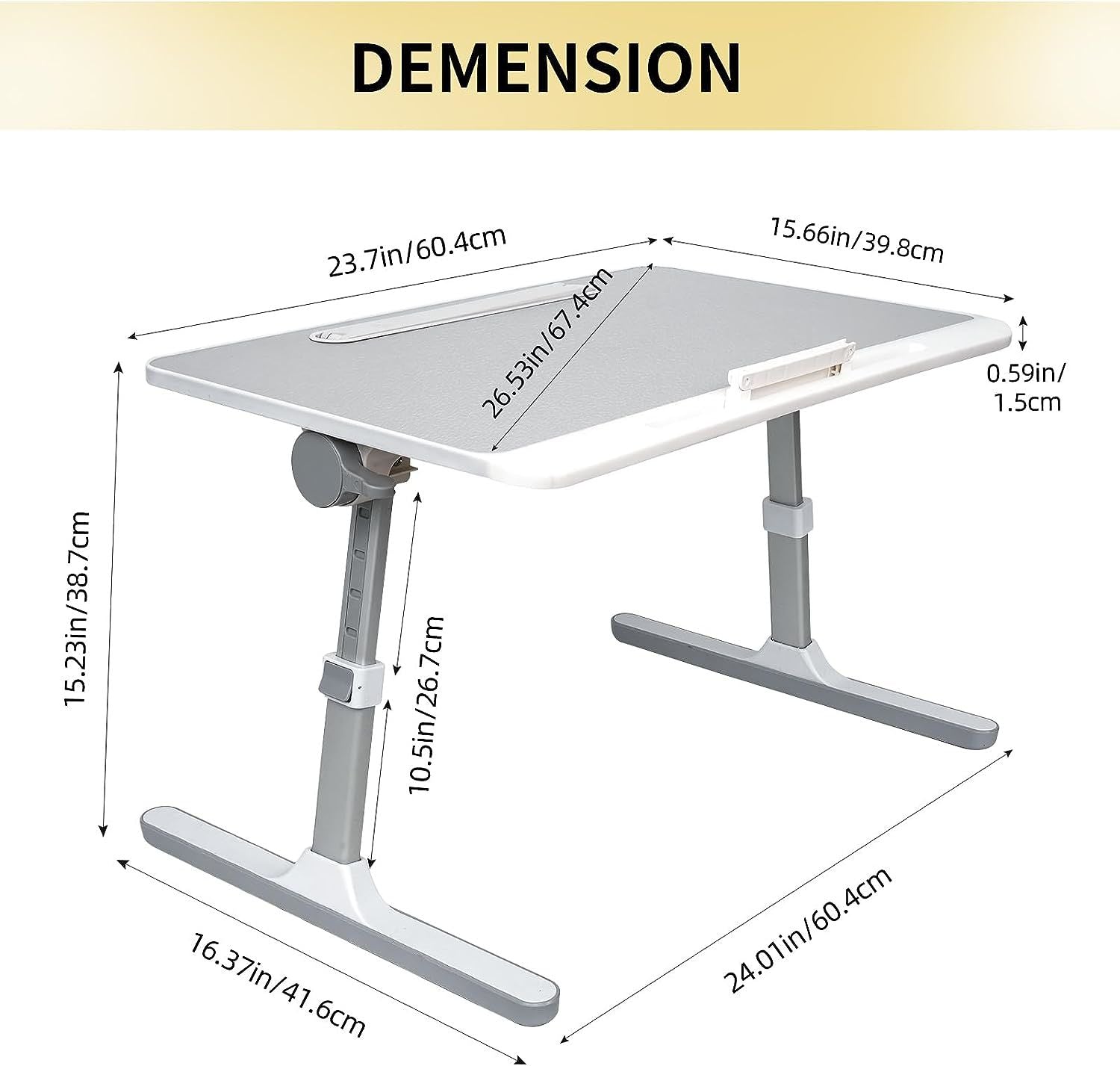 Lap Desk for Laptop, Portable Bed Table Desk, Laptop Desk with LED LigDobaDealsexpress.shopLaptop, Portable Bed Table Desk, Laptop DeskHighlights
MULTIPLE USES: Use it as a laptop workstation, laptop stand for bed, children's bed table, mini writing table, laptop couch table, or standing table for o