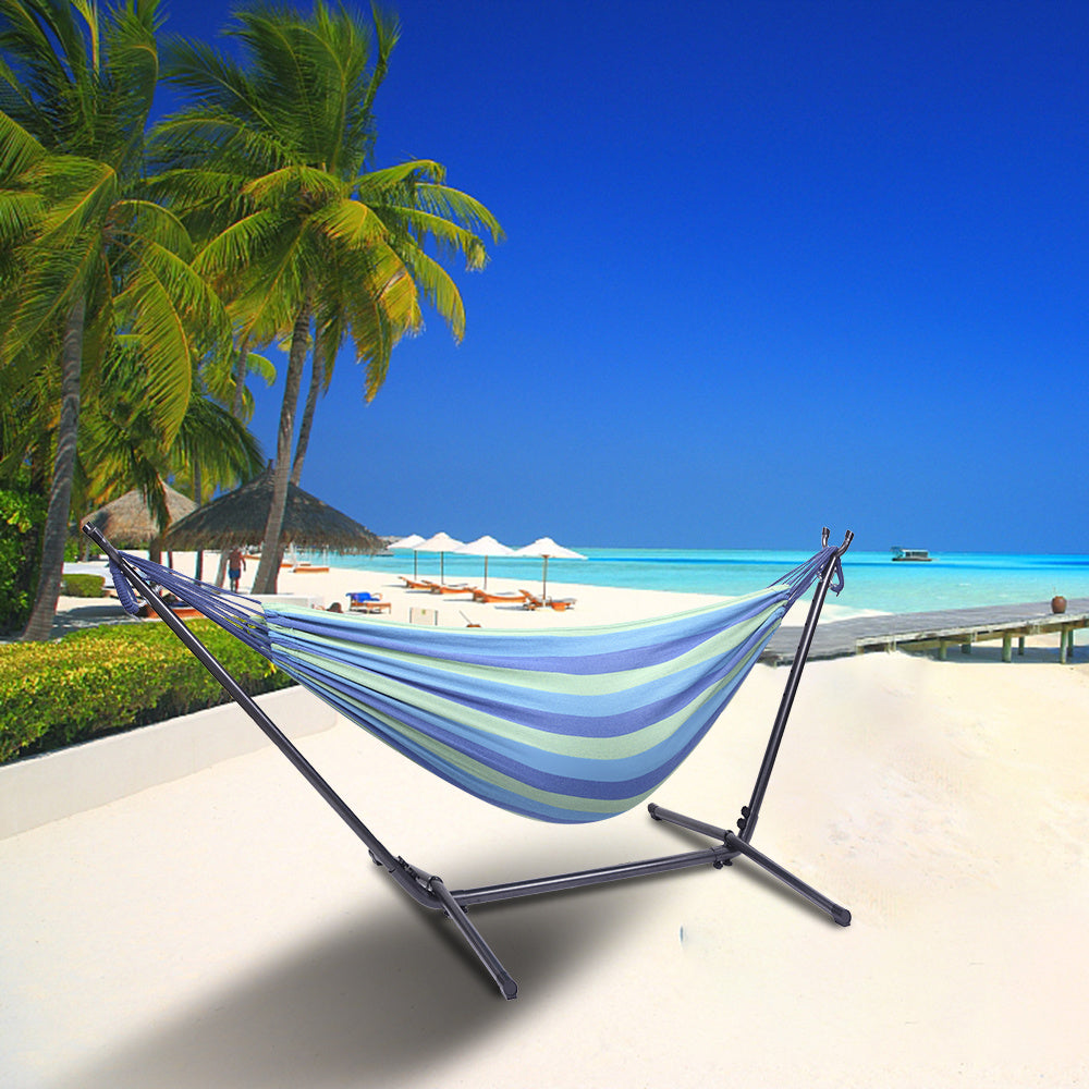 Free shipping  Hammock & Steel Frame Stand Swing Chair Home/Outdoor BaDobaDealsexpress.shopFree shipping Hammock & Steel Frame Stand Swing Chair Home/Outdoor Backyard Garden Camp Sleep YJHighlights
With a hammock, a hammock stand and a handbag included , Compact, lightweight and portable for easy carrying and storage
Could bear up to 135Kg weight to 