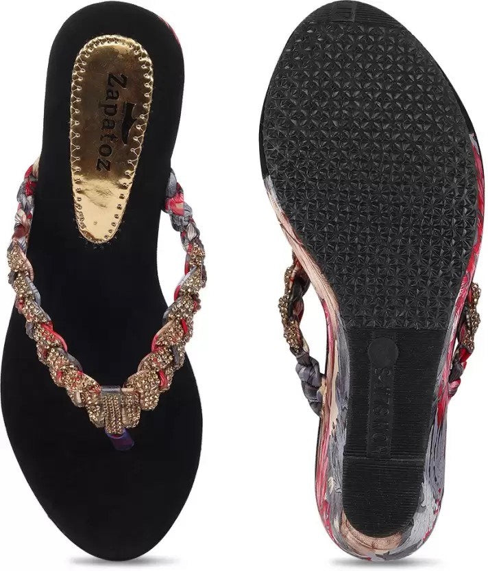 Women Red Wedges SandalDobaDealsexpress.shopWomen Red Wedges SandalSpecification
Brand:Zapatoz
Details
Product Details
Type: Wedges
Type for Heels: Wedges
Closure Slip-On
Color: Black
Tanning Process: Synthetic
Removable Insole: No
