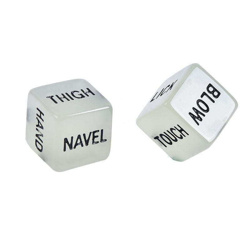 Glow In Dark Erotic Love Dice Toys Adult Couple Lovers Party Fun GamesDobaDealsexpress.shopDark Erotic Love Dice Toys Adult Couple Lovers Party Fun Games Aid Sex Toy Valentines Day GiftDetails
SPECIFICATIONS
is_customized: No
Quantity: 2pcs
Pattern: Letter
Occasion: Wedding &amp; Engagement,Valentine's Day
Number of Pcs: 2pcs
Model Number: Luminous