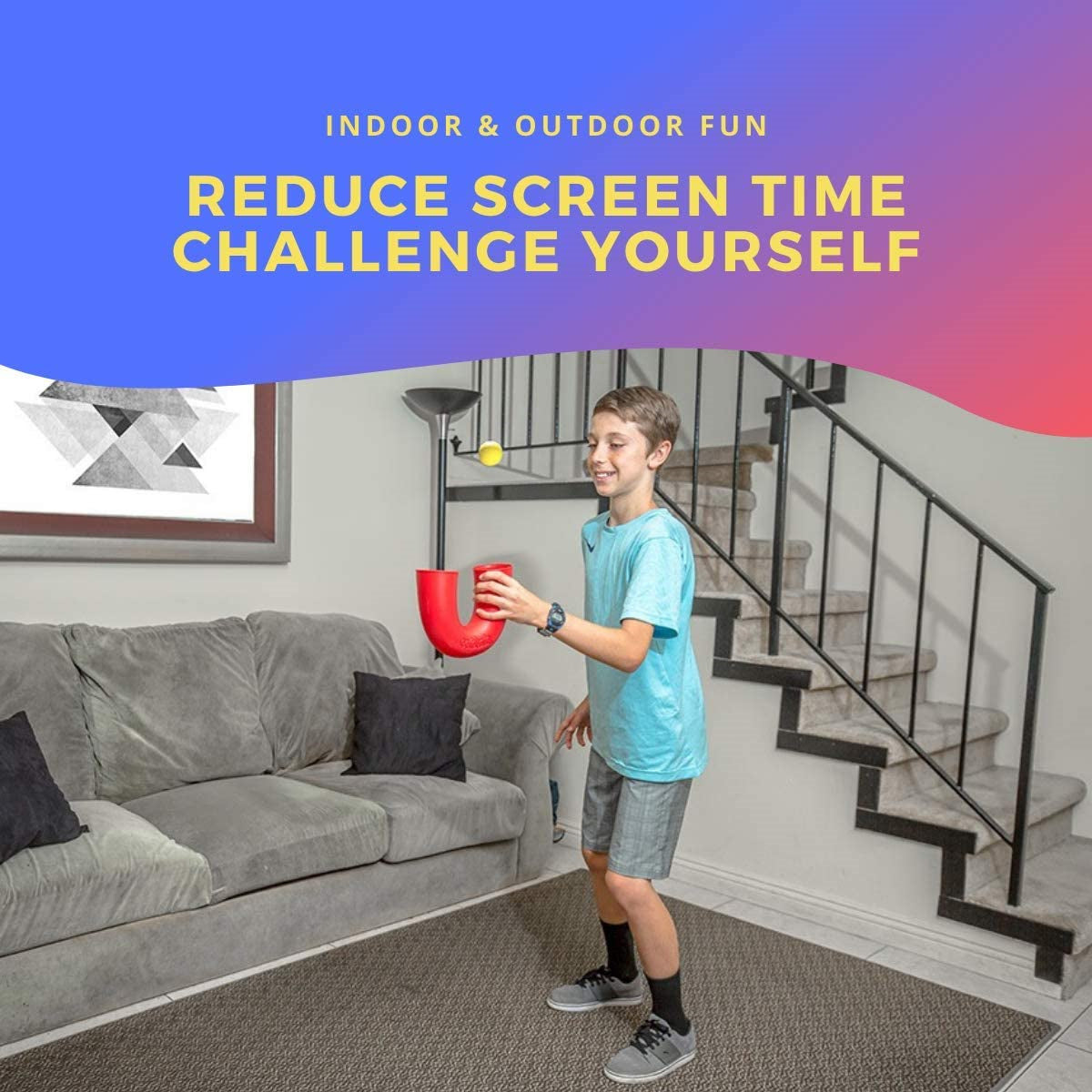 Skill Game Toy with 2 Balls- Gifts for Kids and Adults Indoor & OutdooDobaDealsexpress.shopTeens; Fun Stuff ; Develops Motor & Juggling Skills -BlueDetails
About this item: 
 A Fun Activity With Benefits - is a juggling game which is both challenging and fun. Whatever your age; you’ll hone your motor skills and 