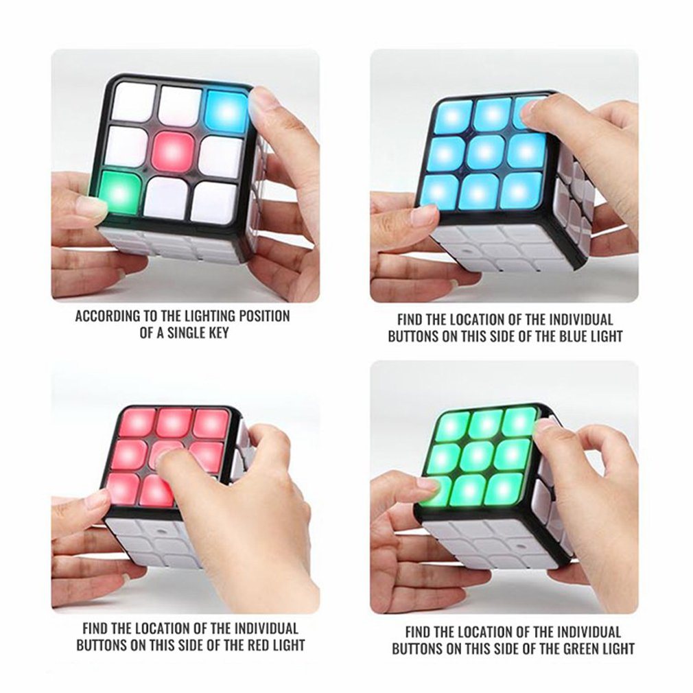 Smart Voice Cube 3X3 Magic Electronic Flashing Cube Kid Intelligence DDobaDealsexpress.shopSmart Voice Cube 3X3 Magic Electronic Flashing Cube Kid Intelligence Develop Toys Magnetic Memory Brain Game Modes Fun GiftDetails
Description:Material: Plastic/PlasticFunction: flash; music/voiceProduct category: Electric CubeSpecification: 7.5*7.5*7.5cmPacking method: color boxSpecific