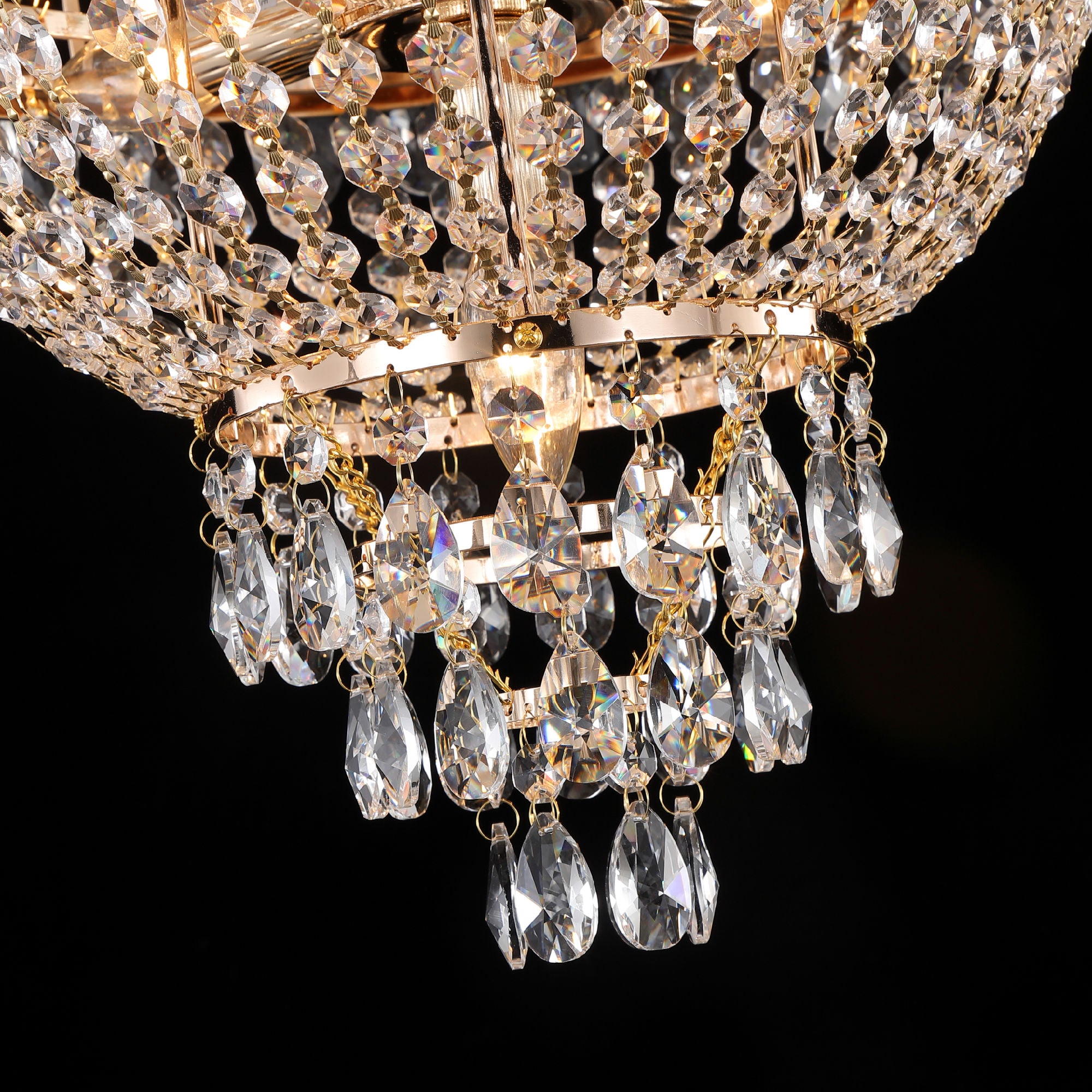 Gold Crystal Chandeliers,Large Contemporary Luxury Ceiling Lighting foDobaDealsexpress.shopGold Crystal Chandeliers,Large Contemporary Luxury Ceiling LightingHighlights
Modern Crystal Chandelier: Selected the TOP K9 crystal and the highest standards in the industry have been adopted from the manufacturing stage. Modern Cr