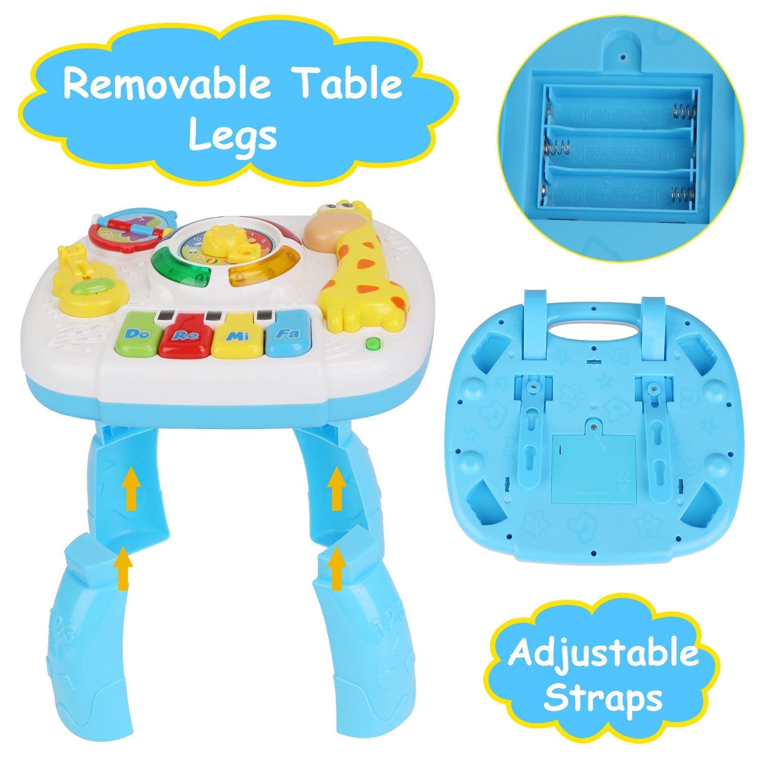 Toddler Musical Learning Table Educational Baby Toys Musical Activity DobaDealsexpress.shopToddler Musical Learning Table Educational Baby Toys Musical Activity Table Learning CenterHighlights
A practical educational toy to improve baby’s music sentiment, hearing development, color recognition and exploring spirit.
Different from other dull musi