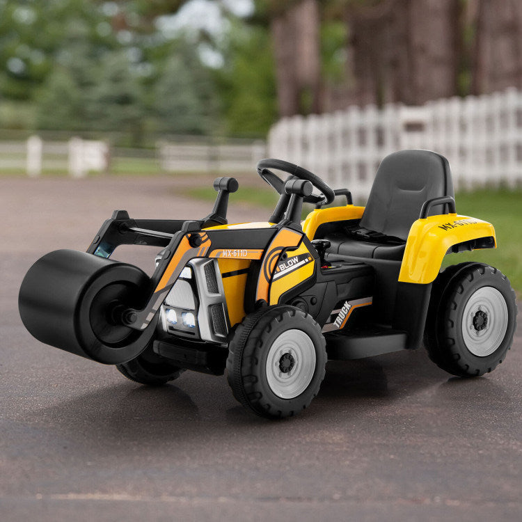 12V Kids Ride on Road Roller with 2.4G Remote ControlDobaDealsexpress.shop12V Kids RideHighlights
Realistic Road Roller for Pretend Play: Designed with an adjustable arm and flexible drum roller, the kids ride on road roller not only brings kids drivin