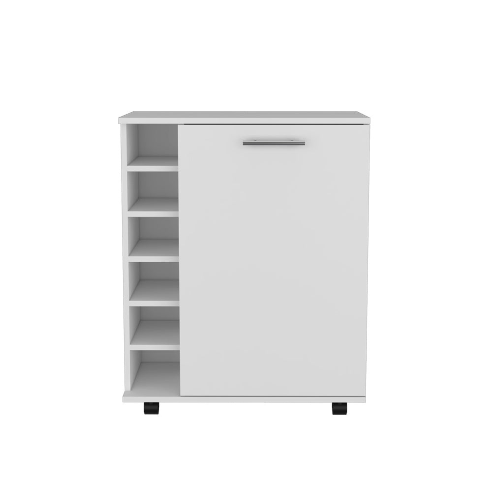 Bar Cart Cisco, Living Room, WhiteDobaDealsexpress.shopBar Cart Cisco, Living Room, WhiteSpecification
Main Color:White
Filler:Particle Board
Main Material:Engineered Wood
Details
Product Features:
Integrated Bottle Storage: Dedicated built-in rack accom