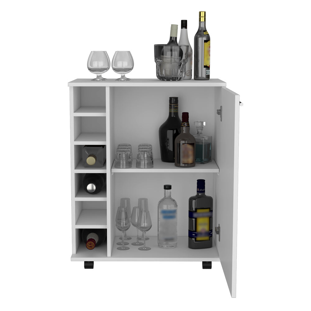 Bar Cart Cisco, Living Room, WhiteDobaDealsexpress.shopBar Cart Cisco, Living Room, WhiteSpecification
Main Color:White
Filler:Particle Board
Main Material:Engineered Wood
Details
Product Features:
Integrated Bottle Storage: Dedicated built-in rack accom