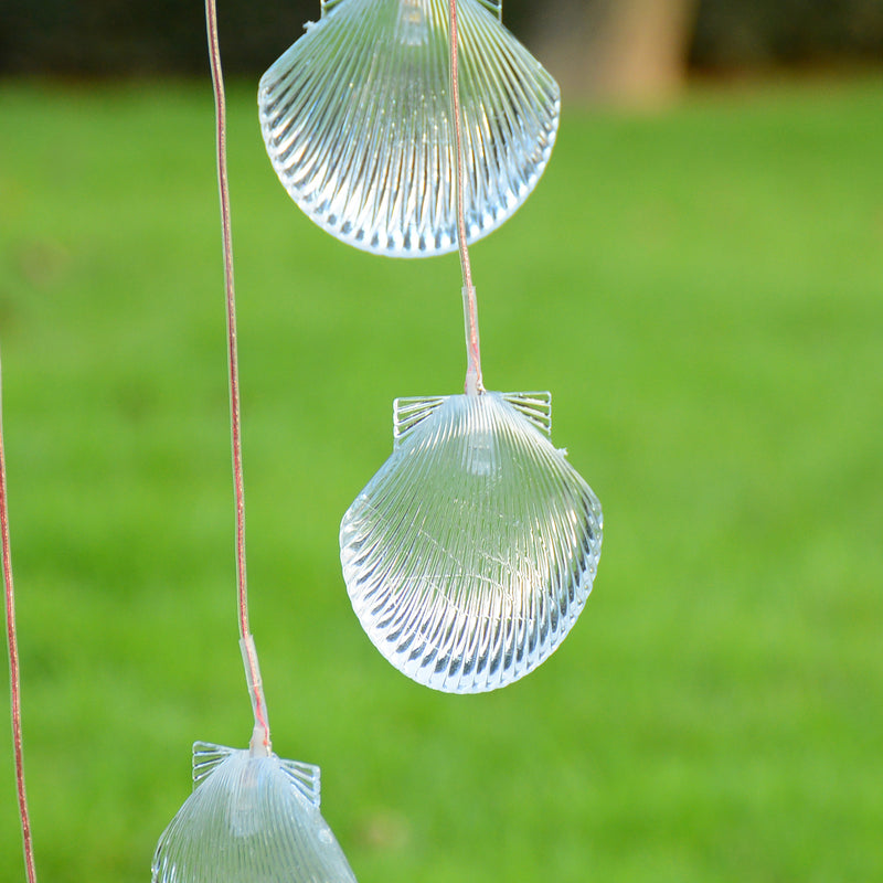 Shell Solar LED Wind ChimesDobaDealsexpress.shopShell Solar LED Wind ChimesDetails
Features:


Upgraded thickened material, stronger and more durable than others which can be easily damaged when falling down


6pcs LED light bulbs in total,