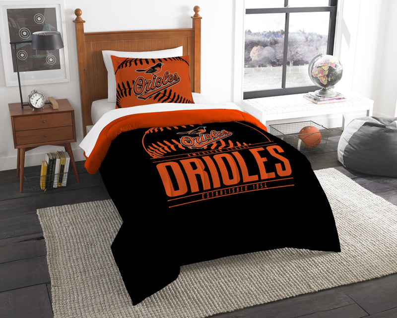 Orioles OFFICIAL Major League Baseball; Bedding; Printed Twin ComforteDobaDealsexpress.shopOrioles OFFICIAL Major League Baseball; Bedding; Printed Twin Comforter (64"Specification
Brand:The Northwest Company
Size:64x86
Care Instructions:Machine wash cold before use with like colors.
Contents:100% Micro Peach Polyester (exclusive 