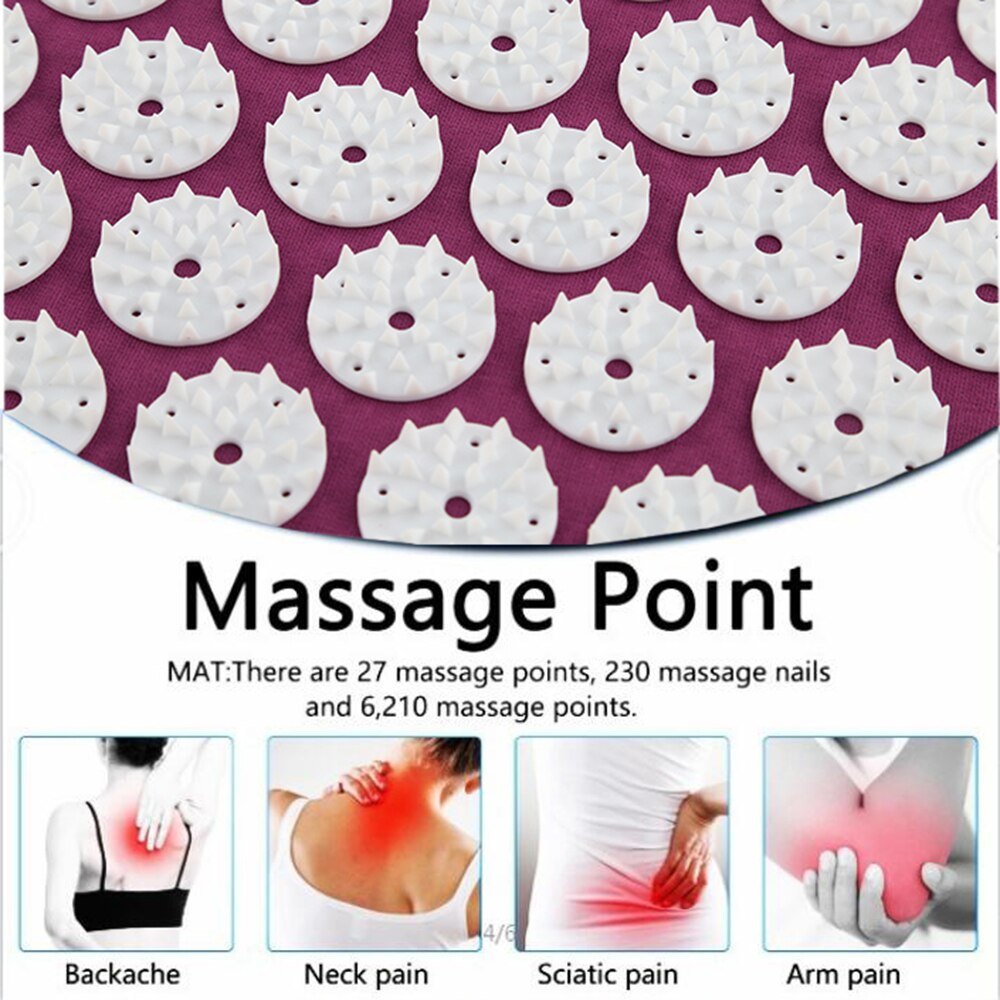 Yoga Massage Mat Acupressure Relieve Stress Back Cushion Massage Yoga DobaDealsexpress.shopYoga Massage Mat Acupressure Relieve Stress Back Cushion Massage Yoga Mat Back Pain Relief Needle PadDetails


Characteristics:
1. Acupuncture pads and pillows relieve stress, pain, and muscle tension, relieve neck pain, and increase circulation
2. Helps relieve bac