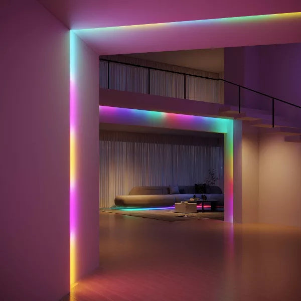 RGBIC Pro 24.6' LED Strip LightsDobaDealsexpress.shop6' LED Strip LightsDetails
Specifications
Includes: Integrated LED Bulb(s) (Non-Removable)
Dimensions (Overall): .12 Inches (H) x .39 Inches (W) x 295.28 Inches (D)
Weight: 1.43 Pounds