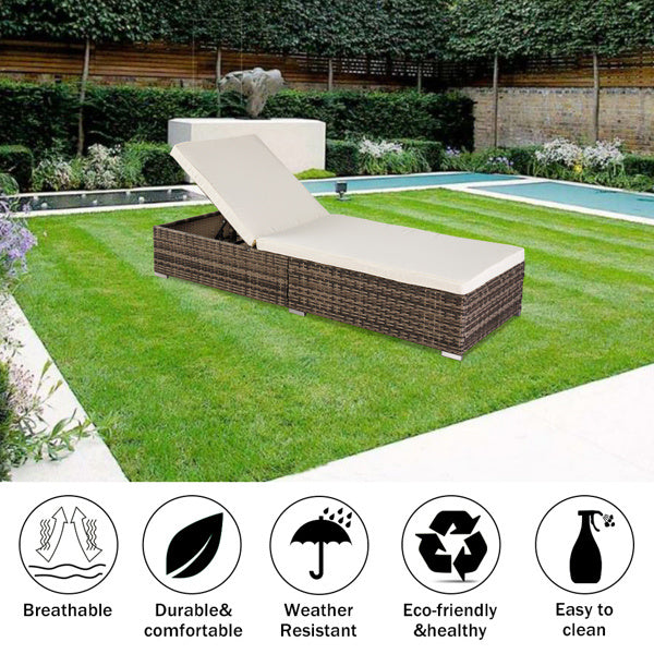 Outdoor Leisure Rattan Furniture Pool Bed / Chaise (Single Sheet)DobaDealsexpress.shopOutdoor Leisure Rattan Furniture Pool Bed / Chaise (Single Sheet)Details

 



 
Introductions:This lounge chair is weather-resistant and lightweight for easy carry. Its contemporary style make it suitable for pool sides and outdo