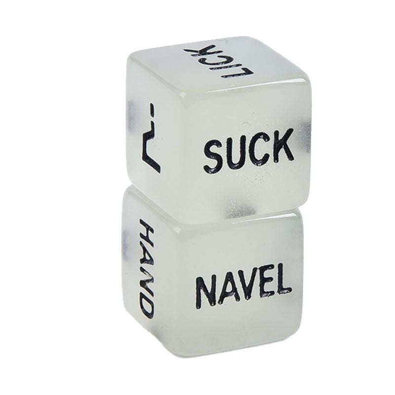 Glow In Dark Erotic Love Dice Toys Adult Couple Lovers Party Fun GamesDobaDealsexpress.shopDark Erotic Love Dice Toys Adult Couple Lovers Party Fun Games Aid Sex Toy Valentines Day GiftDetails
SPECIFICATIONS
is_customized: No
Quantity: 2pcs
Pattern: Letter
Occasion: Wedding &amp; Engagement,Valentine's Day
Number of Pcs: 2pcs
Model Number: Luminous
