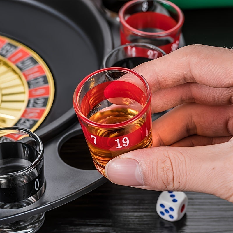 Shot Glass Roulette - Drinking Game Set; Casino Adult Party Games (2 BDobaDealsexpress.shopShot Glass Roulette - Drinking Game Set; Casino Adult Party Games (2 BallsDetails