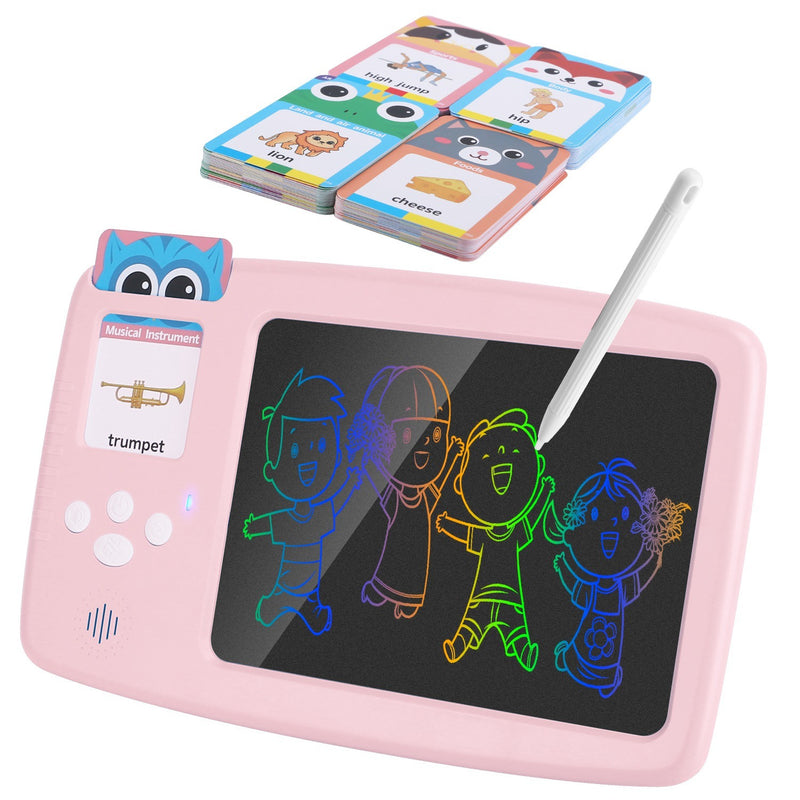 224 Words Toddler Learning Toy Talking Flash Cards with LCD Writing TaDobaDealsexpress.shopLCD Writing Tablet Preschool Educational Reading Drawing Machine Autism Sensory Toy 3+ YearsHighlights
Our kid learning toy allows children to listen, read, write and draw at the same time
Excellent partner for toddlers who are trying to learn basic words a