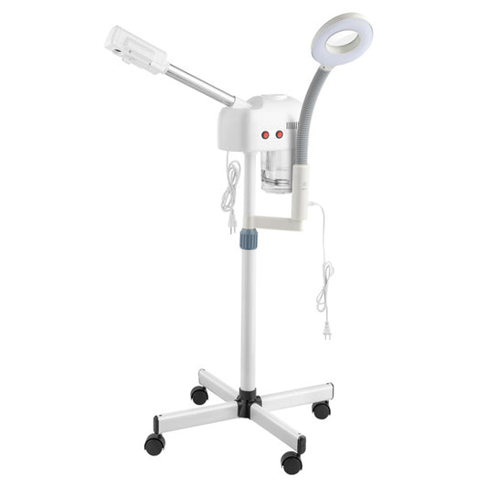2 in 1 Facial Steamer with 3X Magnifying Lamp, Esthetician Steamer ProDobaDealsexpress.shop3X Magnifying Lamp, Esthetician Steamer Professional Aromatherapy Humidifier Face Spa Mist SteamDetails

 
Introductions:
The Facial Steamer is design for beauty salon or personal care use at home. Its sprayer has the function of ozone, so as to speed up skin n