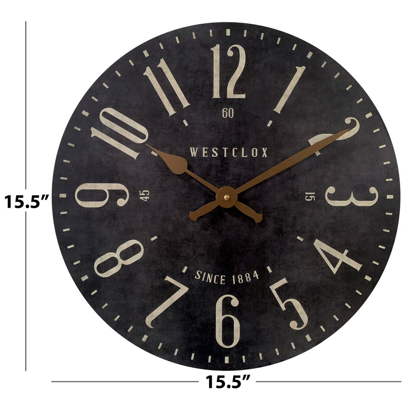 Vintage 15.5" MDF Analog Quartz Accurate Black Wall Clock by WestcloxDobaDealsexpress.shop5" MDF Analog Quartz Accurate Black Wall ClockSpecification
Brand:Westclox
Details
Introduce a timeless and refined aesthetic to your living space with the westclox 15.5" vintage analog wall clock. Constructed f