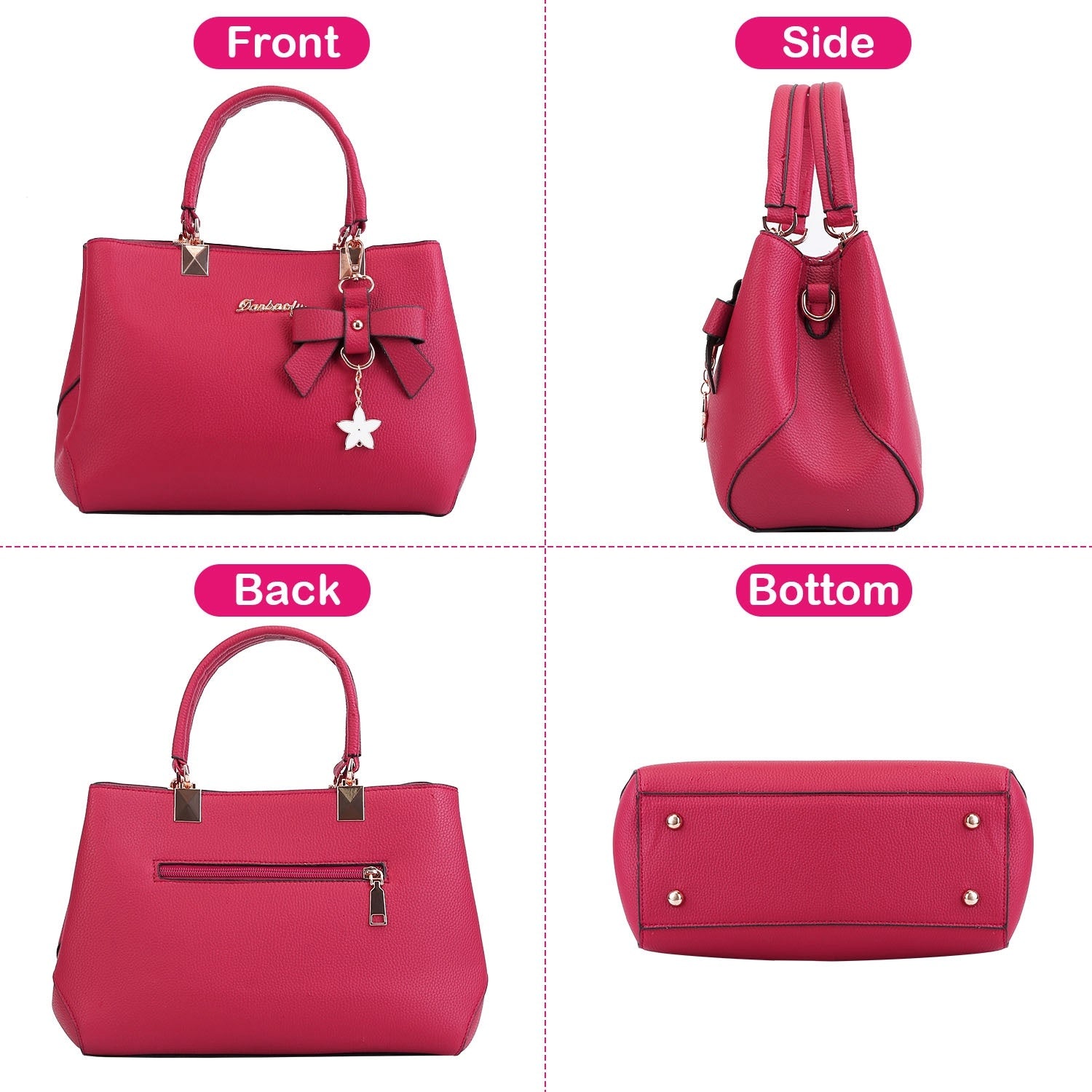 Women Soft Leather Handbag Tote Shoulder Crossbody Bag 7 Cells Zipper DobaDealsexpress.shopWomen Soft Leather Handbag Tote Shoulder Crossbody Bag 7 Cells Zipper Purse Handle BagDetails
*Features*:
**Soft &amp; Smooth PU Leather*:Fine stitching workmanship; made of premium PU leather and durable metal zipper; our tote bag offers you soft tou
