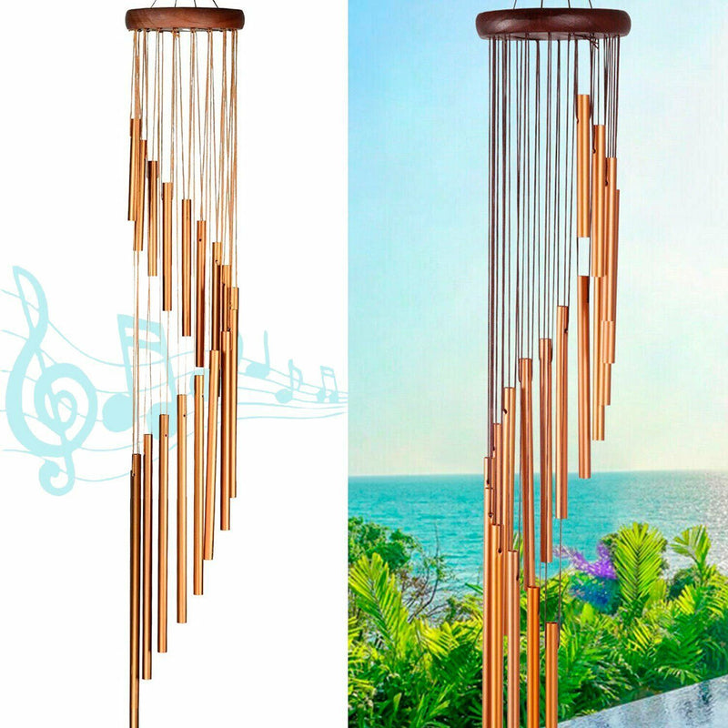 35'' Outdoor Wind Chimes Large 18 Tubes Deep Tone Chapel Bells for GarDobaDealsexpress.shop35'' Outdoor Wind Chimes Large 18 Tubes Deep Tone Chapel BellsDetails
Features:
 
1. Tubes are made from aluminum, durable and corrosion resistant.
2. This wind chimes produces very clear tunes when wind blows.
3. Hand the wind