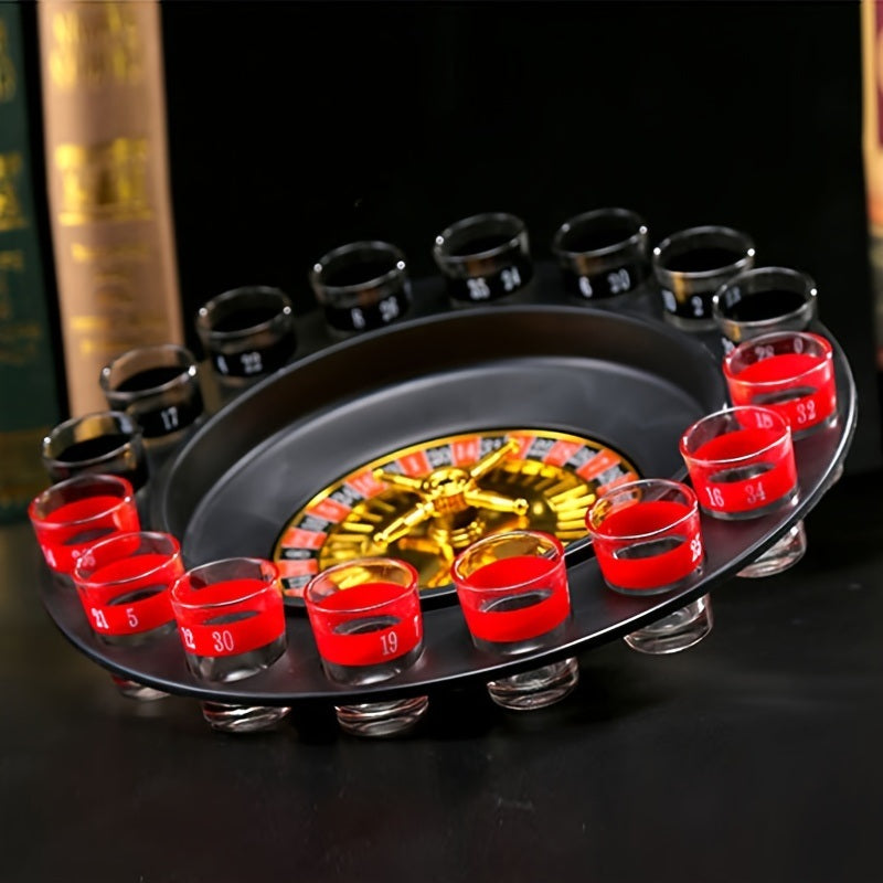 Shot Glass Roulette - Drinking Game Set; Casino Adult Party Games (2 BDobaDealsexpress.shopShot Glass Roulette - Drinking Game Set; Casino Adult Party Games (2 BallsDetails