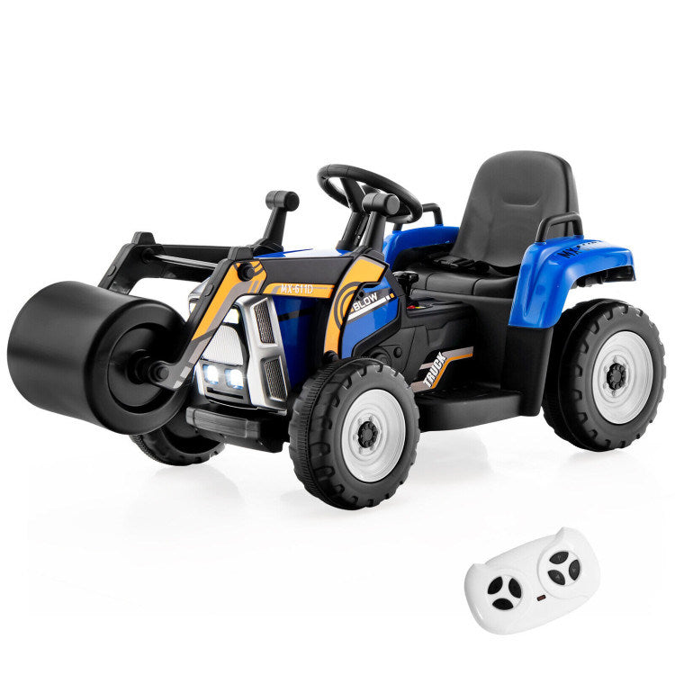 12V Kids Ride on Road Roller with 2.4G Remote ControlDobaDealsexpress.shop12V Kids RideHighlights
Realistic Road Roller for Pretend Play: Designed with an adjustable arm and flexible drum roller, the kids ride on road roller not only brings kids drivin
