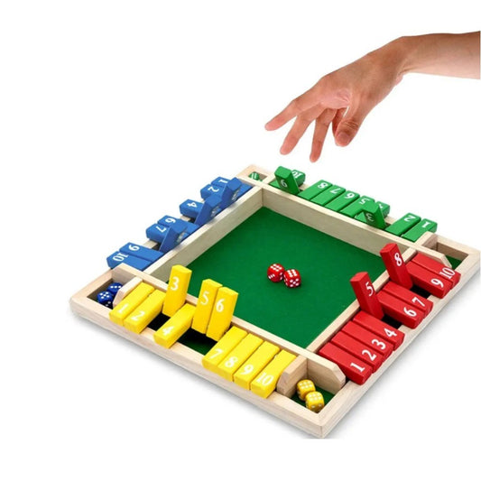 Shut The Box Game; Wooden Board Dice Games For Adults And Kids 2-4 PlaDobaDealsexpress.shopBox Game; Wooden Board Dice GamesDetails