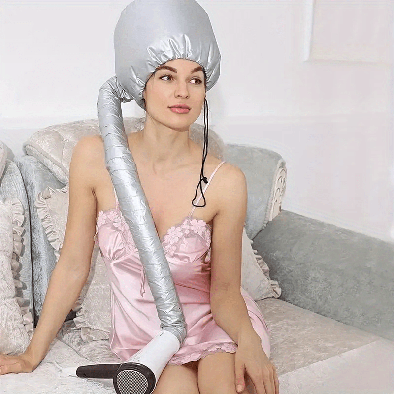 1pc Soft Bonnet Hooded Hair Dryer Attachment For Natural Curly TextureDobaDealsexpress.shopNatural Curly Textured Hair Care; Drying; Styling; Curling; Adjustable Large Hooded BonnetDetails