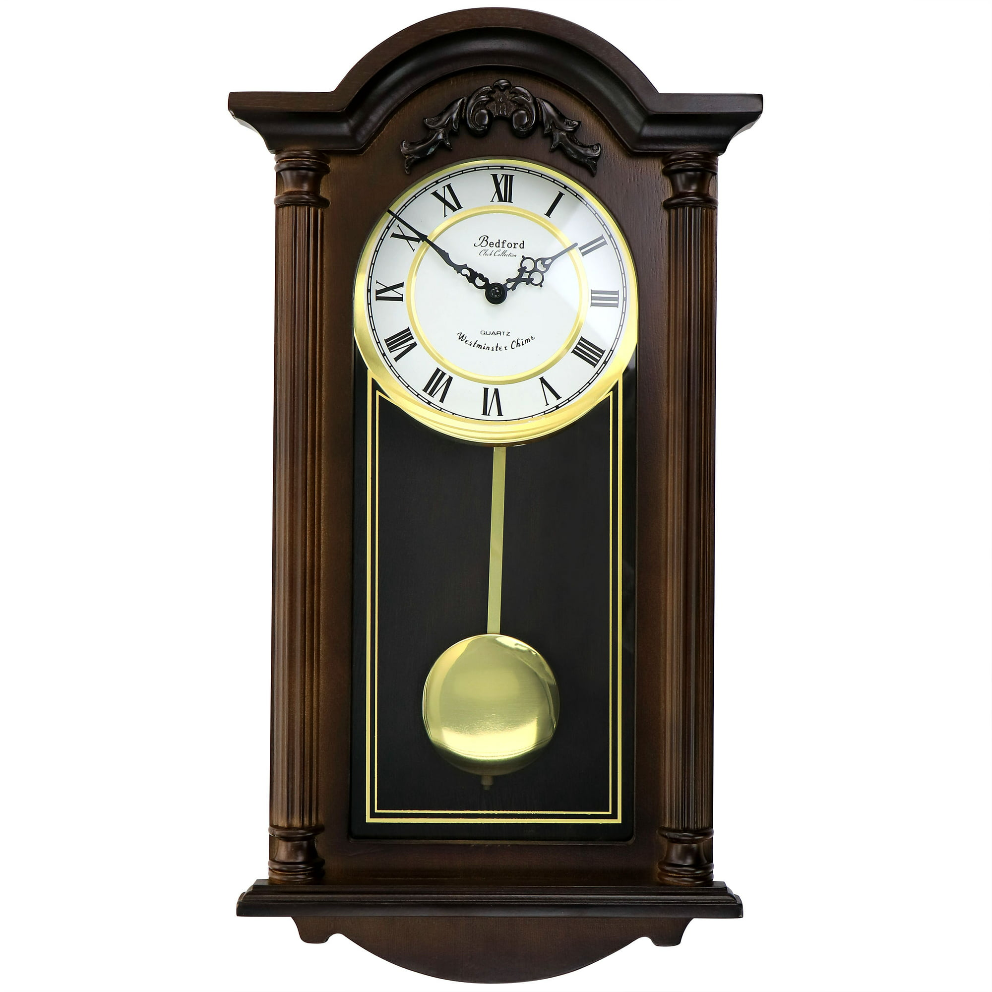 Bedford Clock Collection Noah 22 inch Chestnut Brown Wood Chiming VintDobaDealsexpress.shopBedford Clock Collection Noah 22 inch Chestnut Brown Wood Chiming Vintage Pendulum Wall ClockSpecification
Brand:Bedford Clocks
Details
Bedford clock collection gives you the elegance and beauty of classic style with the modern reliable technology of today's
