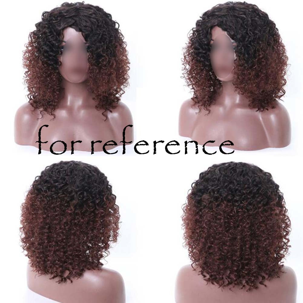 Black Brown Afro Hair Wig 2Tone Short Curly Fluffy Wigs with Bangs SynDobaDealsexpress.shopBlack Brown Afro Hair Wig 2Tone Short Curly Fluffy WigsHighlights
Hair Wig length: approx 40cm15.7 inches. Package included: 1x full hair wig.
The hair ornaments are not included. There might be a little bit color differ