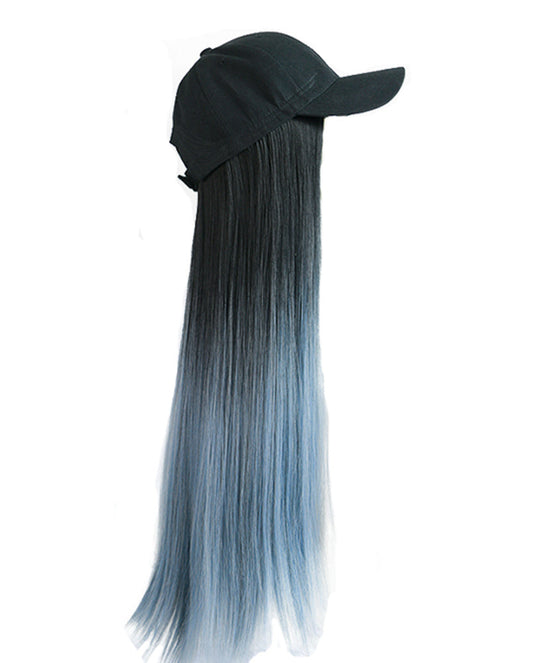 Black Baseball Cap with Grey Blue Long Straight Wig Mixed Color SyntheDobaDealsexpress.shopGrey Blue Long Straight Wig Mixed Color Synthetic Hair Extension Hat Wig CapHighlights
Hair Material: The hats with hair attached of the hair are made of high-quality synthetic fibers, This hats with hair not only can be used for a long time