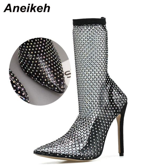 Crystal Mesh Pointed StilettosDealsexpress.shopDealsexpress.shopCrystal Mesh Pointed StilettosShoe Size:Order Size European 34 = Feet length 22cmOrder Size European 35 = Feet length 22.5cm Order Size European 36 = Feet length 23cm Order Size European 37 = Fee